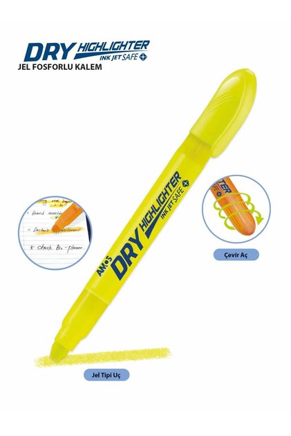 Dry Highlighter - Highlighter Pen - Yellow
