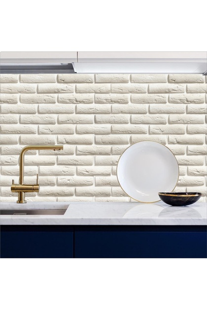 Self-Adhesive Foil Coating Brick Pattern for Kitchen Countertops 60Cmx100Cm
