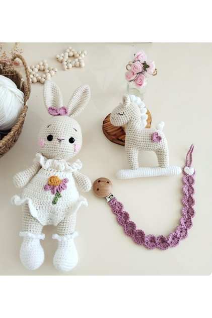 Amigurumi Tavşan Linda 3lu set