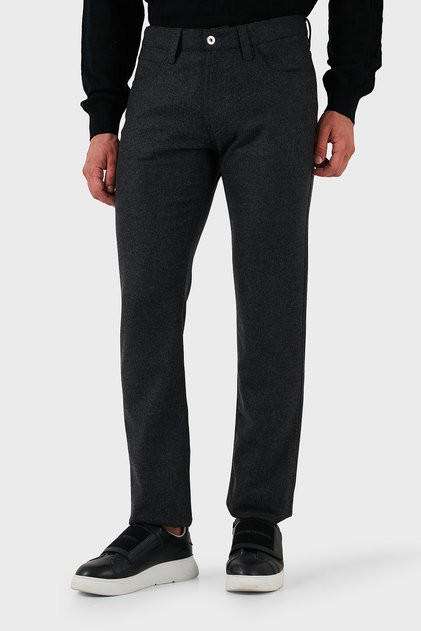 Cotton Slim Fit Regular Waist Trousers Men's Pants 6D1Pj5 1K68Z 0621