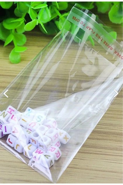 100 Pieces 12X25 Taped Gelatin Bag - Adhesive Transparent Bag