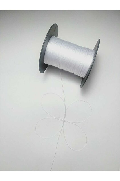 120 Meter White Optical Sand Beads Lanyard - Miyuki Lanyard