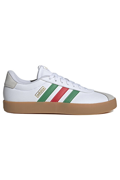 adidas gazelle silver green womens VL Court Shoes White