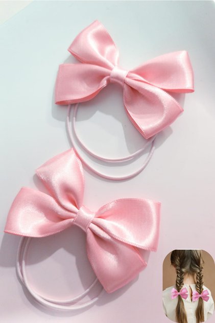 2 Pieces Elastic Bow Buckle