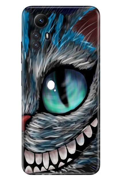 Xiaomi Redmi Note 12S Compatible Case Camera Protected Silicone Patterned Illustrated Cover Cheeky Cat