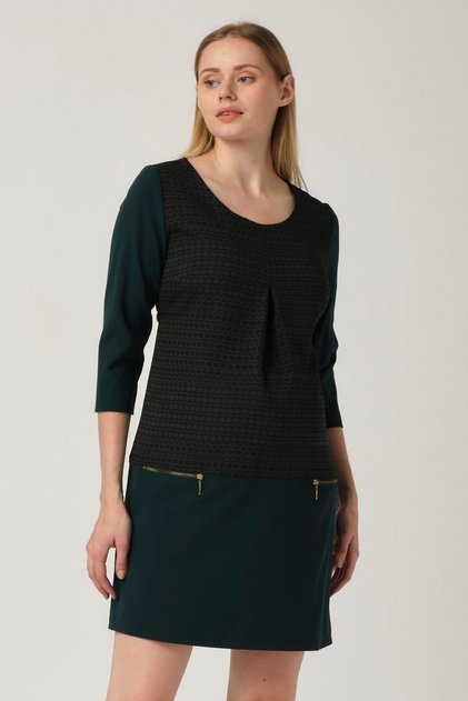 Maternity Slim Fit Casual Dress Green