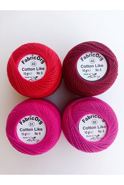 Cotton Like Etamin-kanaviçe 4'lü Iplik Seti (10 GR-NO.8)