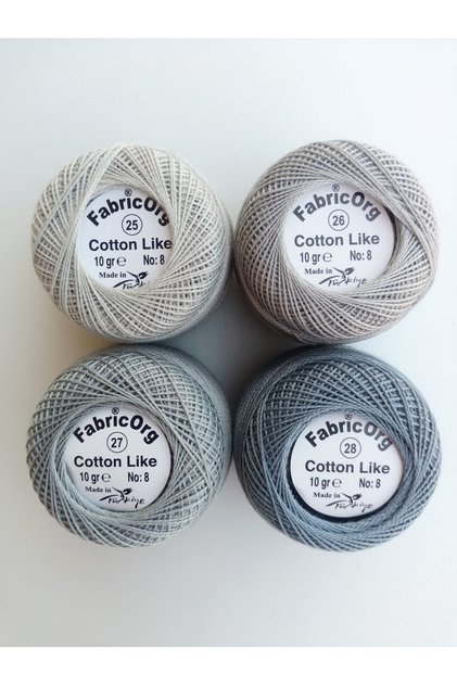 Cotton Like Etamine-cross-stitch 4-Piece Thread Set (10 Gr-no.8)