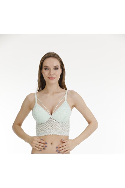 Dantelli Ince Askılı Kaplı Bralet Büstiyer
