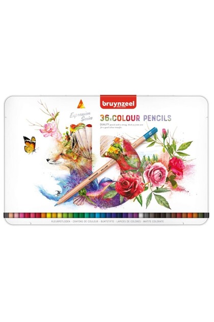 メイルセシジュ 15ml×20本 Bruynzeel Expression Colour Kuru Boya Kalem Seti 36 Renk - Fiyatı