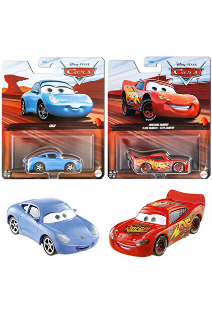 Cars Disney Pixar Cars 2 Araç Set - Lightning McQueen & Sally (1