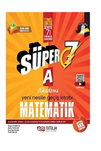 Nitelik Yayınları 7.SINIF SÜPER MATEMATİK (B) ORTA SEVİYE+SÜPER