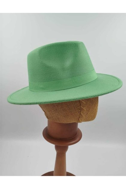 Green Panama Fedora Hat