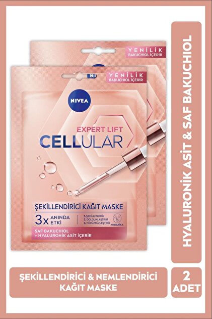 NIVEA Cellular Expert Lift Yüz Kağıt Maskesi, Doğal Retinol