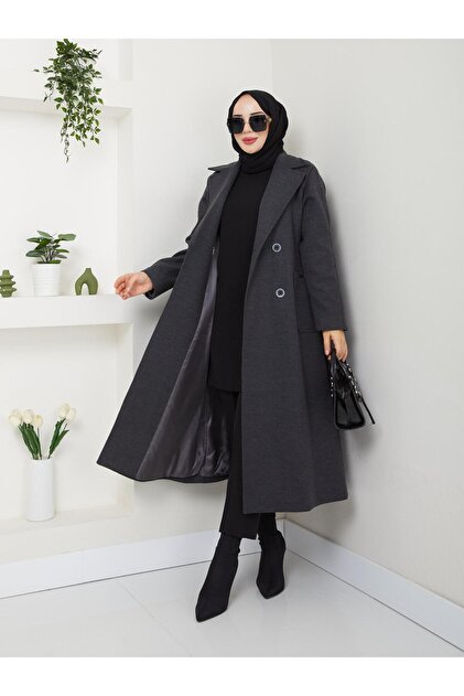 VYSOKÁ KVALITA, REGLANOVÉ RUKÁVY, DVOJPRVÝ STŘIH, STYLOVÝ DESIGN, DLOUHÁ PODŠÍVKA, S PÁSKEM, LUXUSNÍ KAŠMÍROVÝ KABÁT