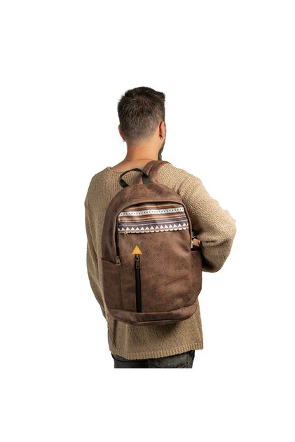 Ethnic Bohemian Patterned Orthopedic Waterproof Bag - Laptop Compartment, Hidden Pocket