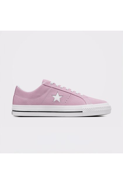 Cons One Star Pro Unisex Pembe Deri Sneaker