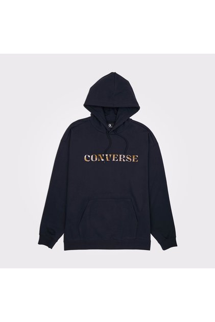 Camo Men's Black Hoodie