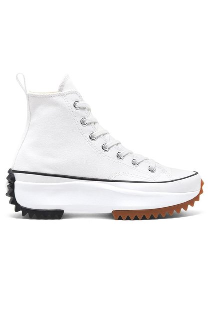 Run Star Hike Canvas Platform Women's White Sneakers 166799 C