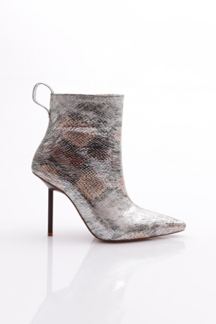 Women's Heeled Boots Brown Snake 91293557