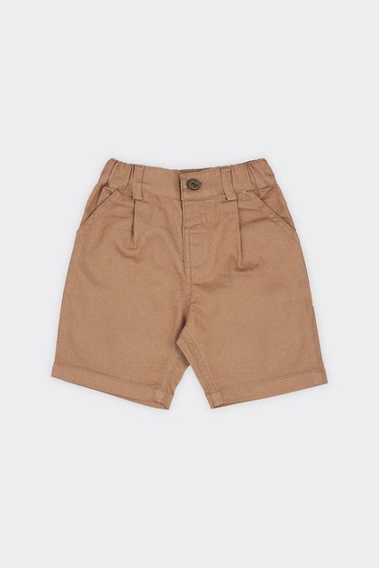 Baby Boy Special Washed Brown Shorts