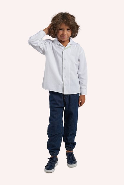 Boy's Navy Blue Jeans