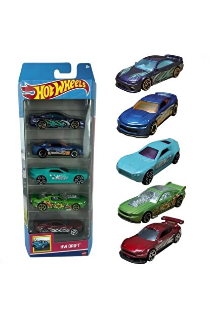 HOT WHEELS 1806 Hot Wheels Beşli Araba Seti HW DRIFT HTV51