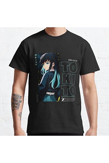 ZOKAWEAR Bol Kalıp Unisex Muichiro Tokito Demon Slayer Tasarım