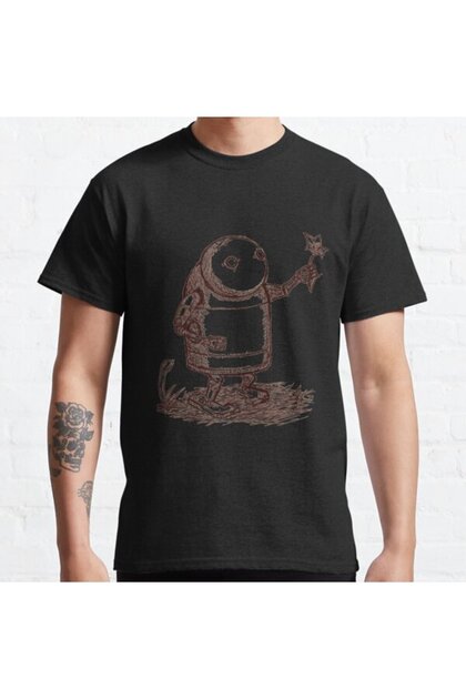 Loose Fit Unisex Nier:automata Robot Design Printed T-shirt