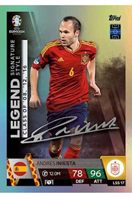 Topps Match Attax Euro 2024 Futbol Kartlar Legend Signature Style Andres  Iniesta LSS17 - Fiyat, Yorumlar