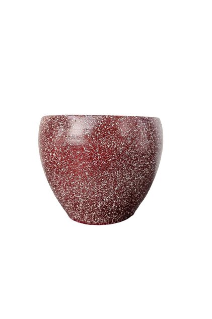 Bordo Granit Toprak Saksı Saksılık Salon Çiçeklik - 15 CM