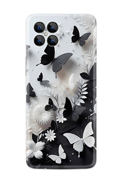 Spoyi Omix X600 White lucky panda Tasarımlı Glossy Telefon Kılıfı