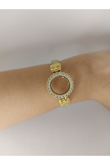 Gold-Plated Bracelet, Silver Corded Quarter Bracelet