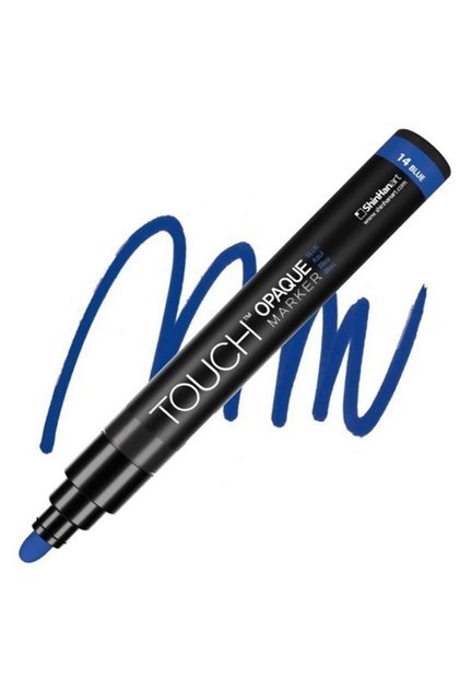 Opaque Water-Based Marker Pen 1.5-2.3mm - Medium Pack Blue 14 - Sh8613003-2022