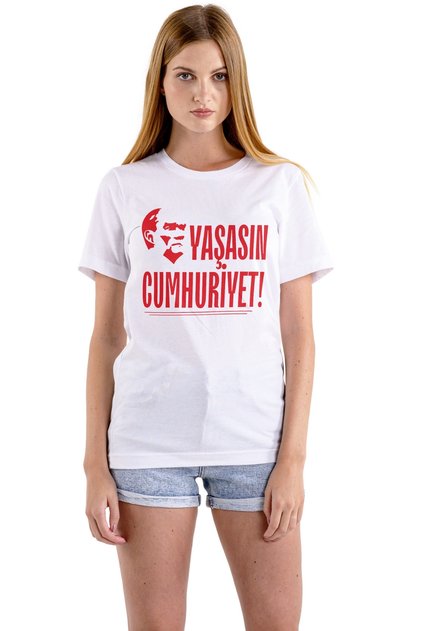 29 October Republic Printed White Unisex T-Shirt