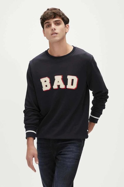 Felt Crewneck Men's Sweatshirt 23.02.12.013navy