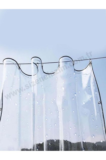 2.5m x 1m Şeffaf Balkon, Teras Perdesi ve Bağlantı Ekipmanları
