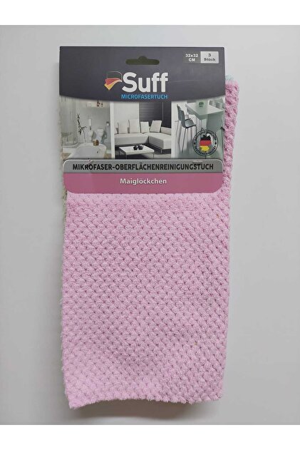 Suff MÜGE - 3'LÜ MİKROFİBER YÜZEY TEMİZLEME BEZİ(32 X 32 CM