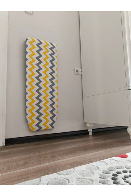 Lüx Duvara Monte Katlanır Ütü Masası Katlanır Pratik Modern Sarı Renk