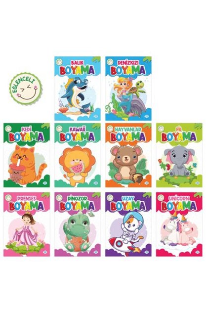 Fun Coloring Set (10 Books) / Collective / Nine Children / 8789567456124