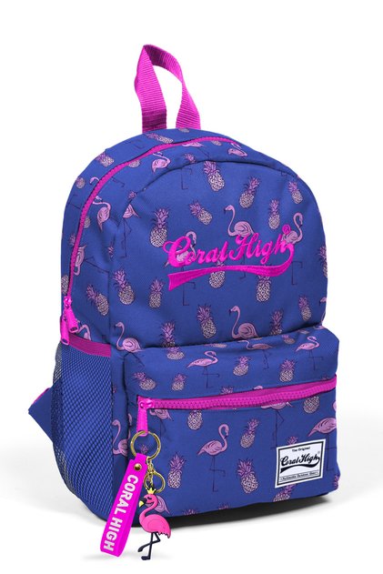 Coral High Flamingo Printed Kindergarten and Daily Backpack - 4-5 Years Old
