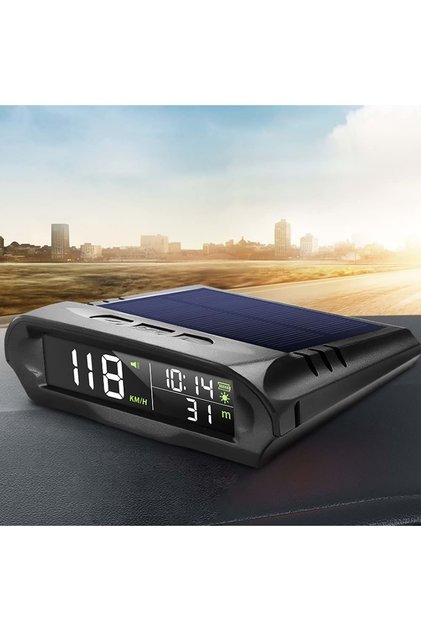 Evrensel GPS Hız Göstergesi Araç Güneş Enerjili Hız Ölçer S98 HUD Ekranı
