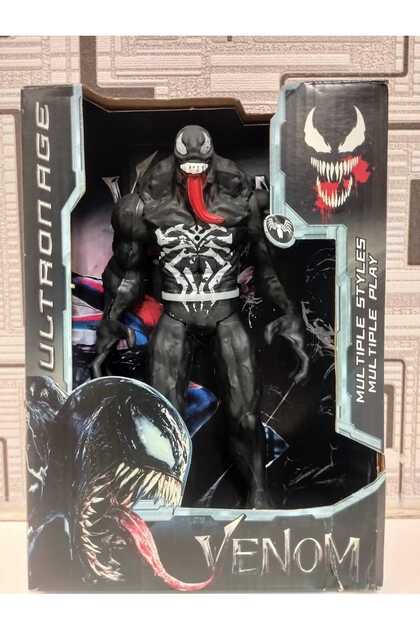 KİNKU SİYAH VENOM FİGÜRÜ 20 cm - KALİTELİ VENOM FİGÜRÜ Pil