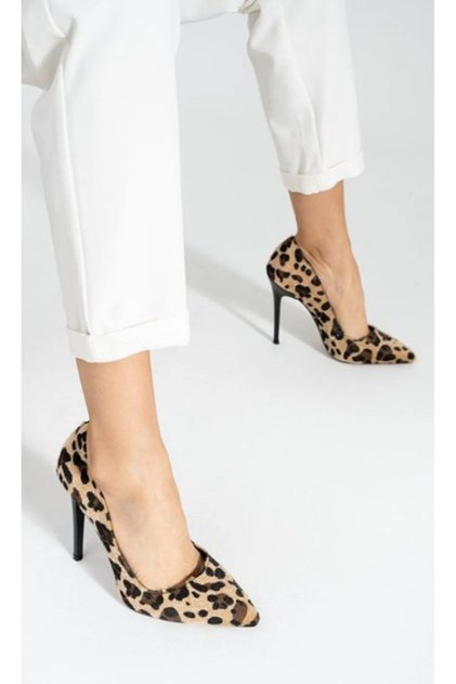 Ženske leopard Antilop tanke visoke potpetice sa šiljatim vrhom, moderne, seksi, ležerne stiletto potpetice
