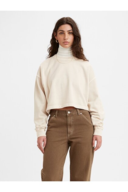 Roonie Crop Hanorac Garment Dye Tıgh