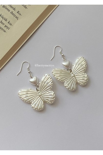 Winx Club Themed White Butterfly Earrings