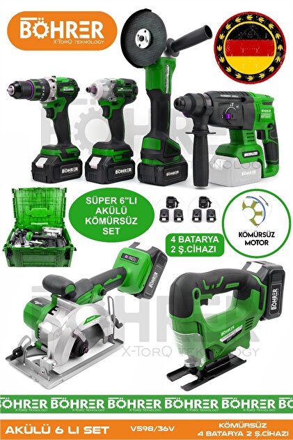 HEİLBER ALMAN GREEN 5524Y KOMBO 5'Lİ KÖMÜRSÜZ PROFESYONEL SET 2