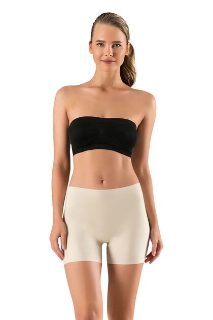 Women's 2-Piece Laser Cut Silicone Seamless Non-Marking High Waist Shorts Boxer