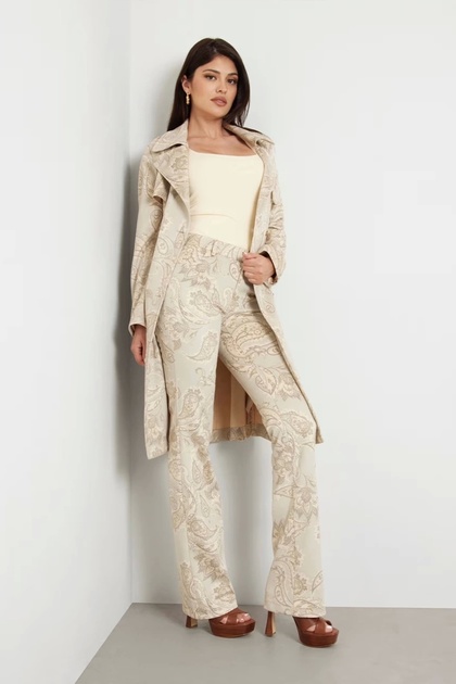 SEXY SUEDE BOOT Kadın Bej Pantolon W4YA58WGC70-P1HR