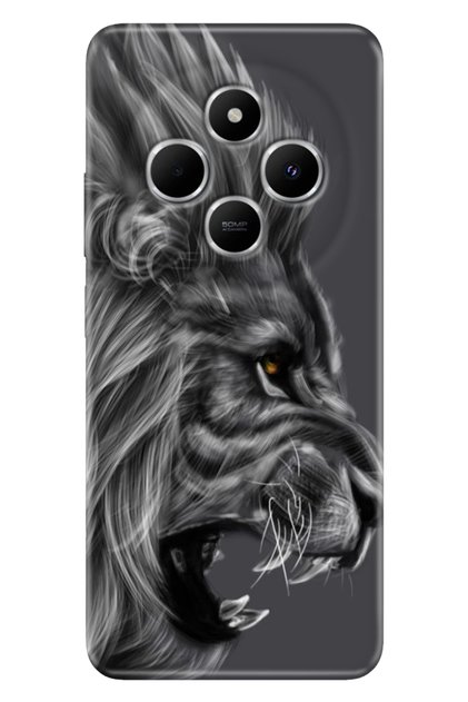 Case for Xiaomi Redmi 14C 6.88 "Case Phone Case Printed Black Lion